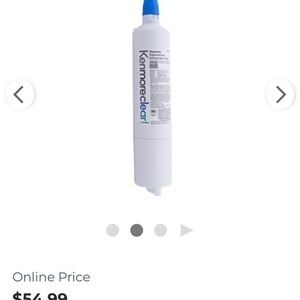 NEW Kenmore clear premium refrigerator Replacement filter item number 9990